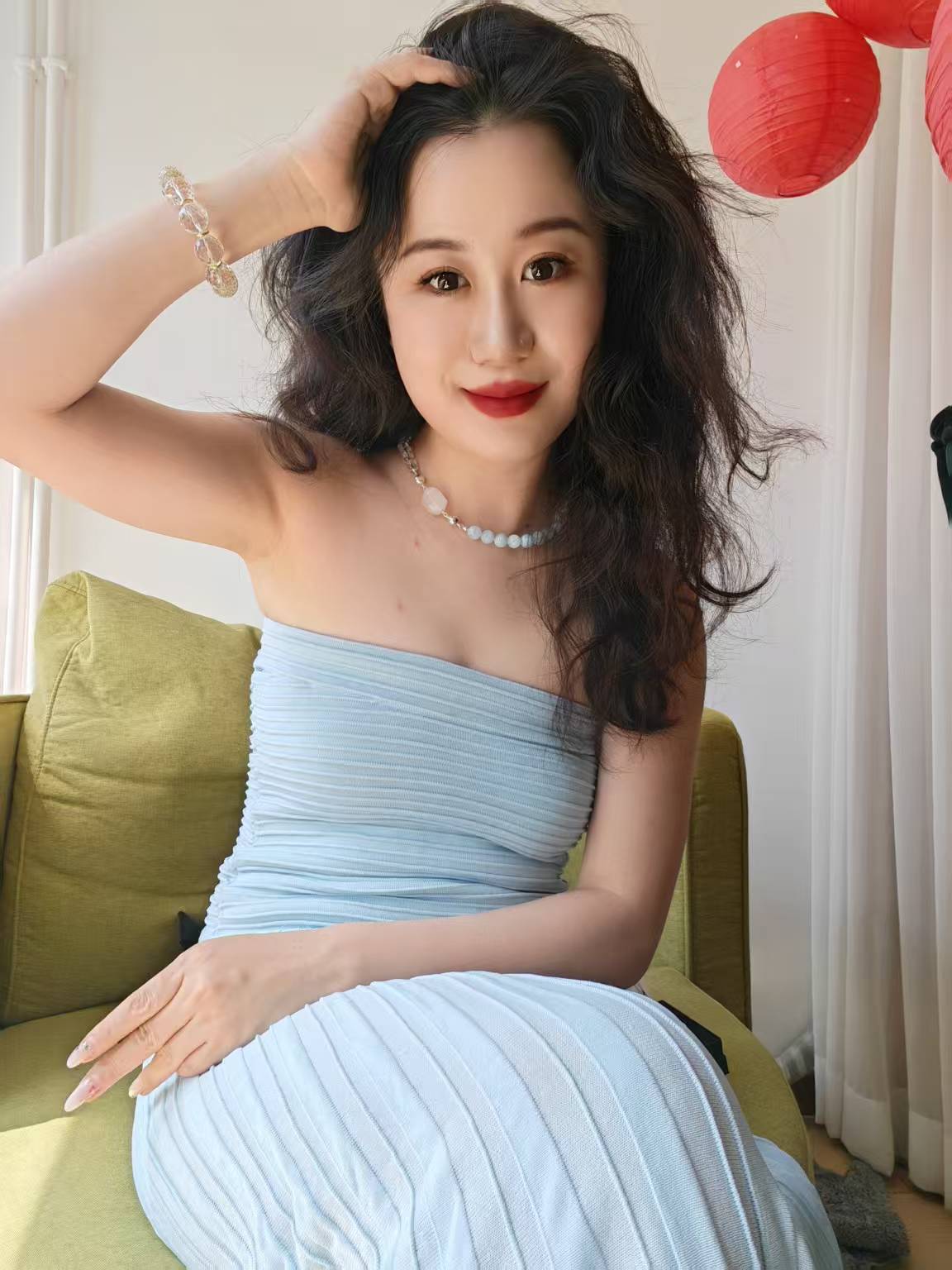 White and Light Blue Crystal