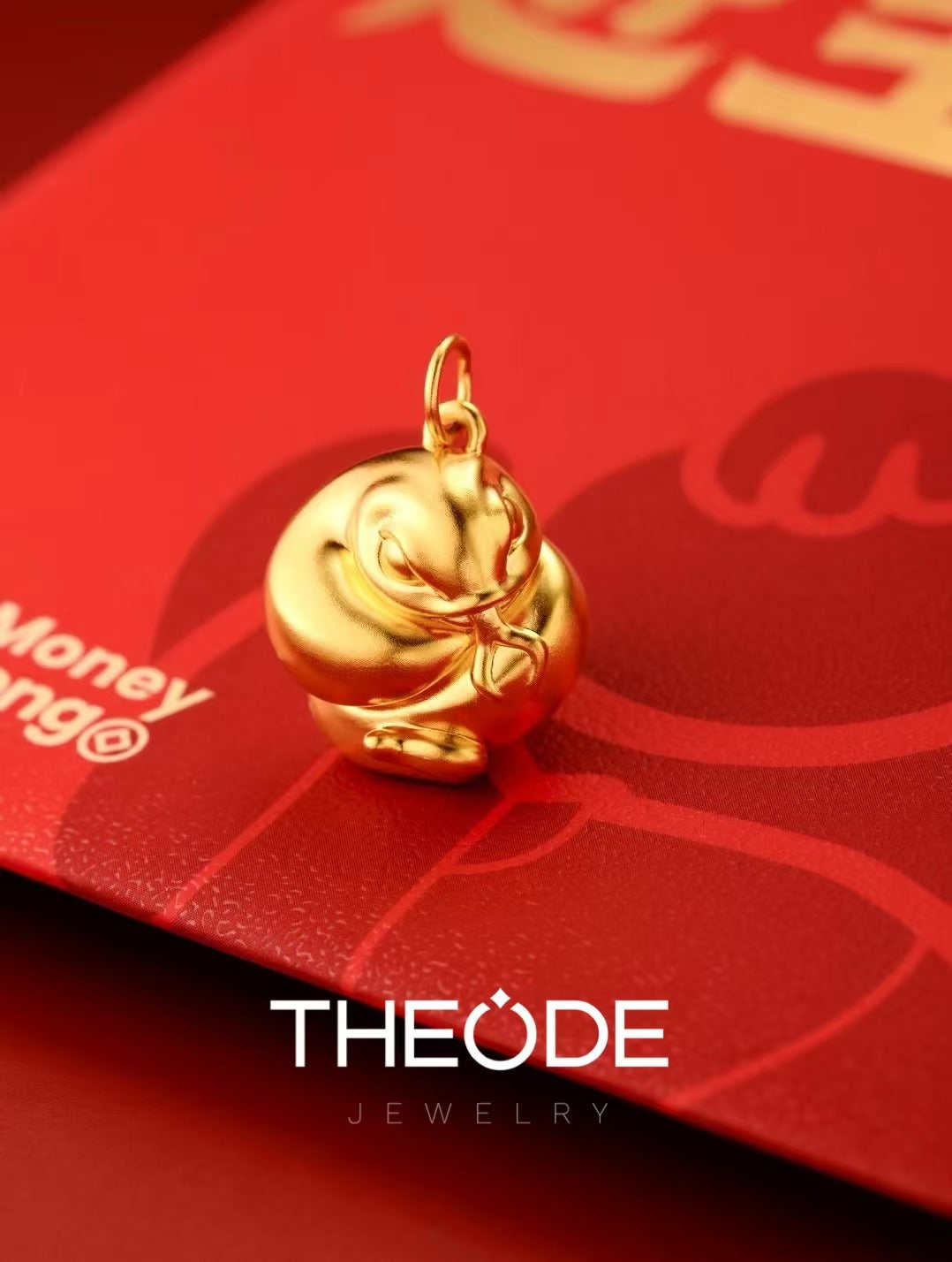 Wrapped Snake Gold Charm