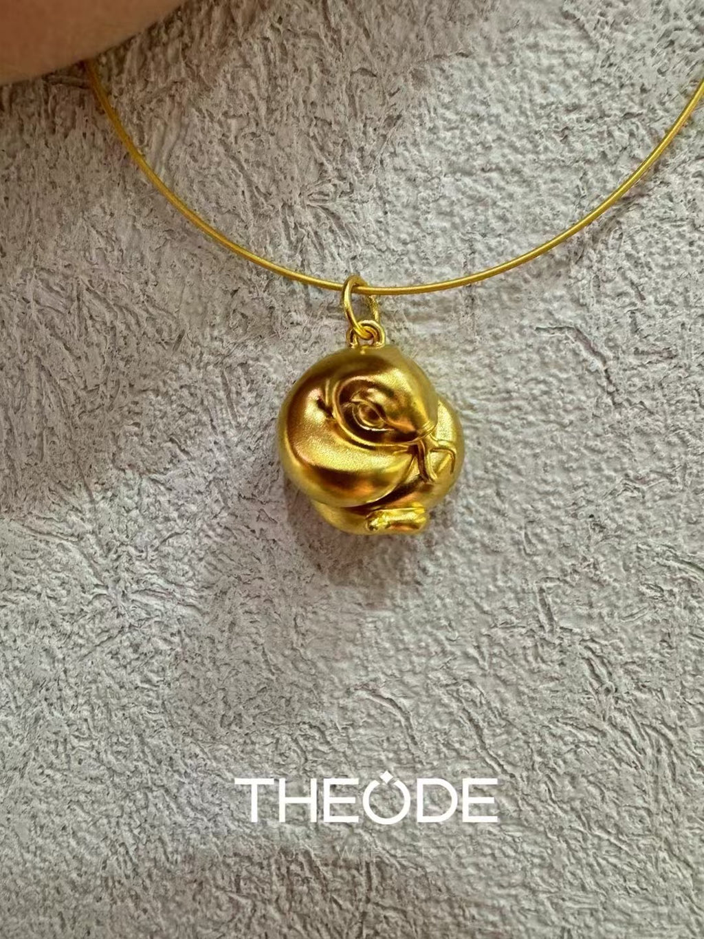 Wrapped Snake Gold Charm