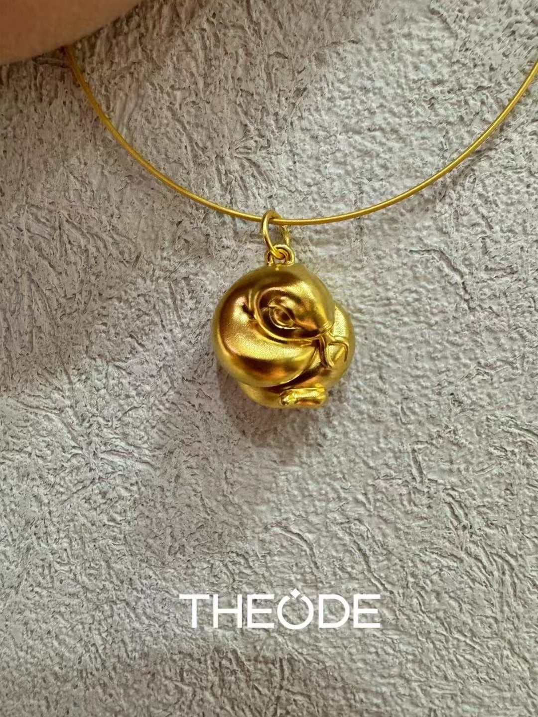 Wrapped Snake Gold Charm